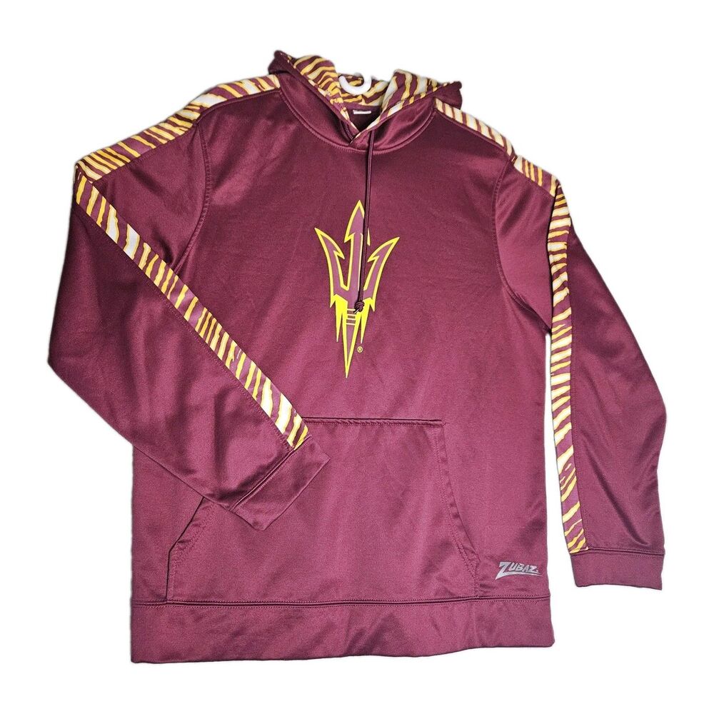 Arizona State Sun Devils Hoodie Zubaz XL ncaa Pullover Logo Great Condition